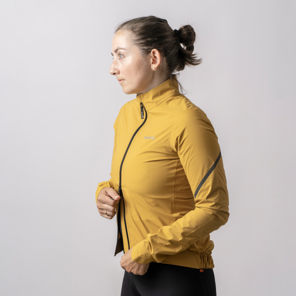 GripGrab PACR letvægtsjakke Mustard Yellow dame
