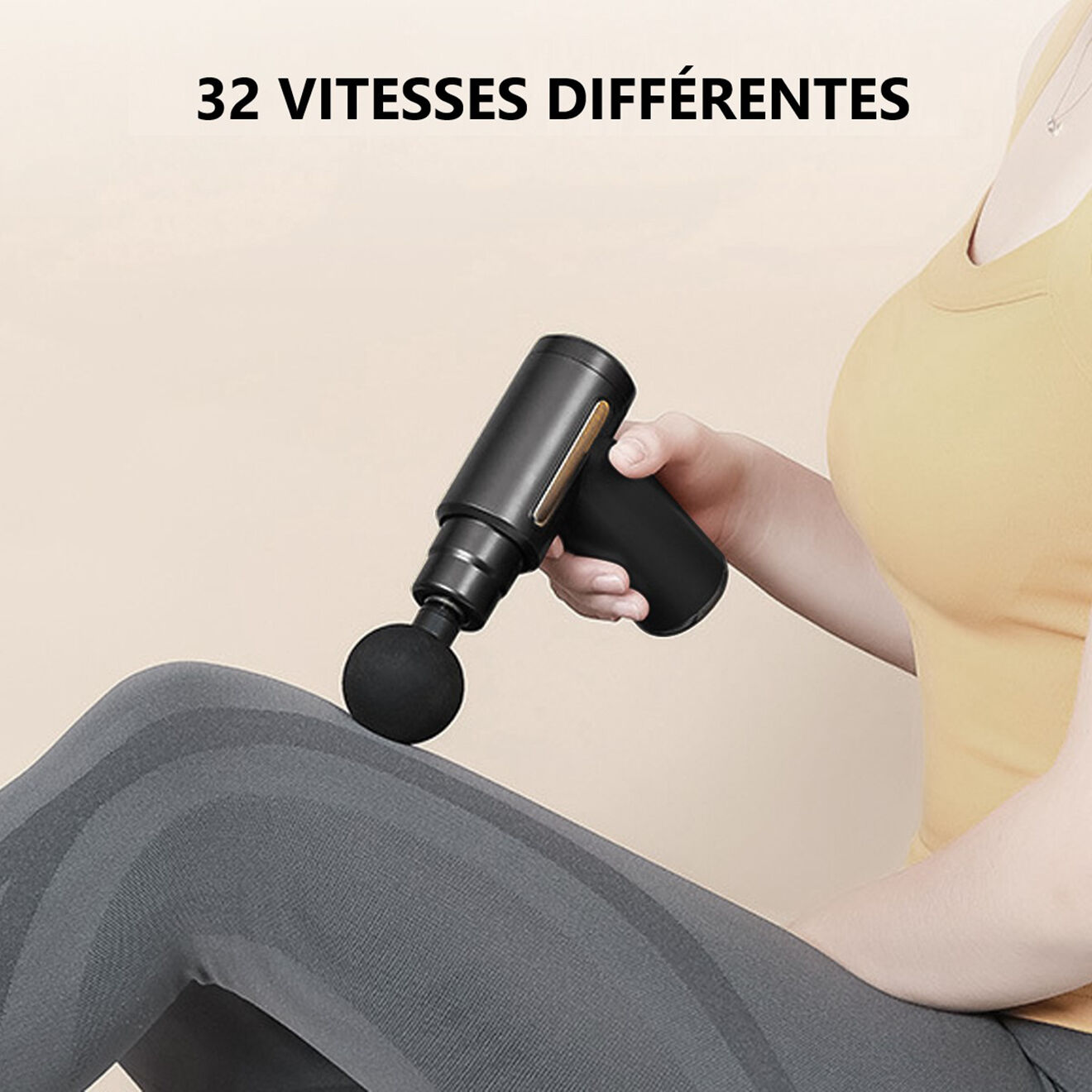 Onamaste Mini pistolet de massage noir