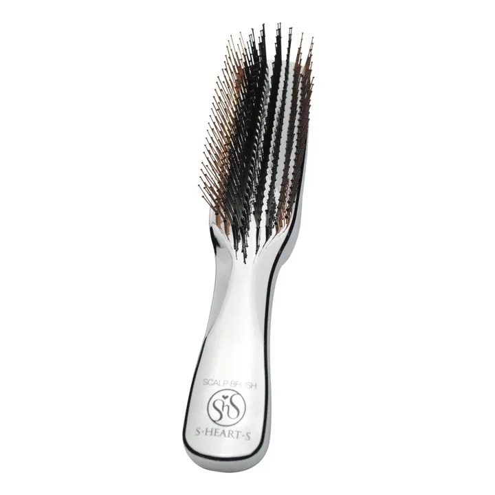 S.Heart.S Brosse pour cheveux épais Scalp + | Argenté