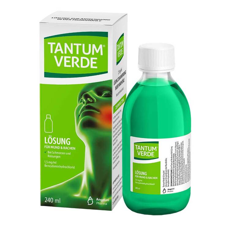 Tantum Verde 1,5 mg/ml Lösung zur Anwendung in der Mundhöhle, 240 ml