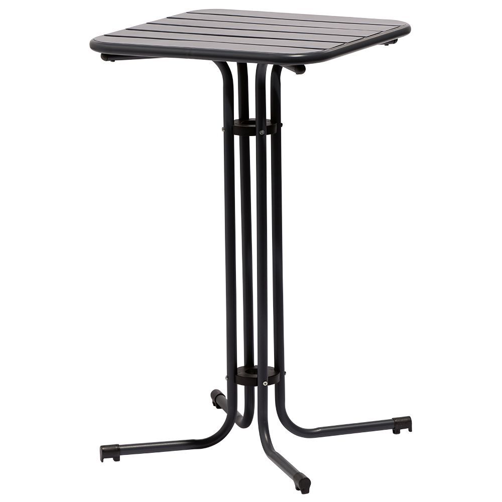 Table haute d'extérieur Fun 2 personnes métal gris