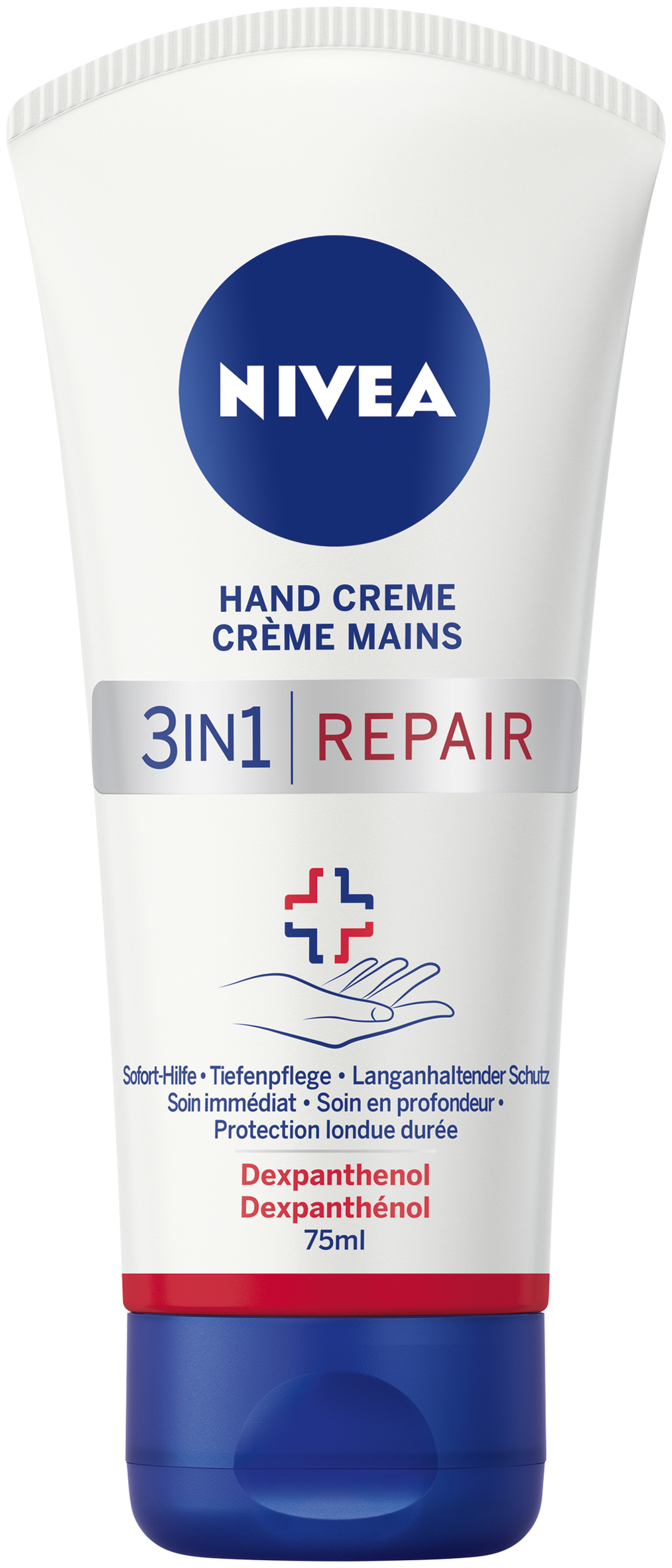 Nivea Handcreme 3in1<br>75 ml, Tube, Creme, Repair