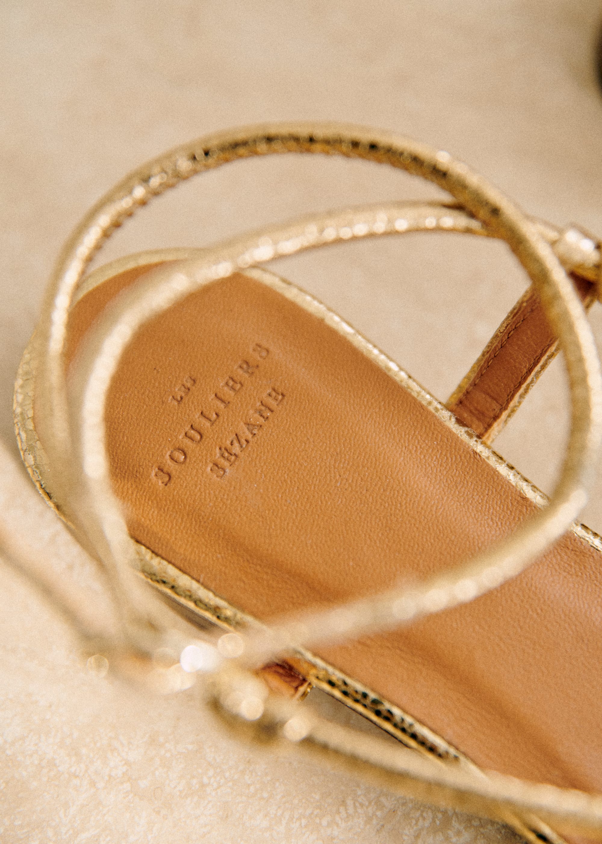 Sandales Low Gloria - Doré Lisse - SOULIERS/SOULIERS Sandales 5906229