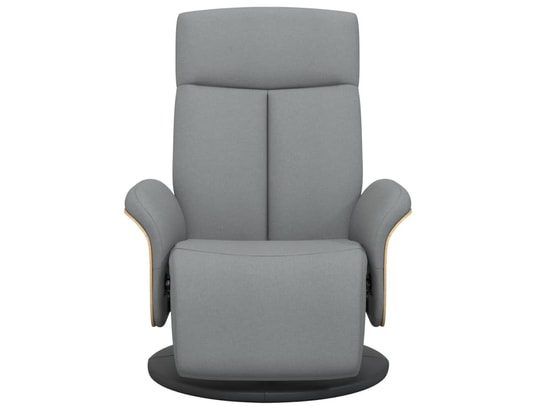VIDAXL - Fauteuil inclinable avec repose-pieds gris clair tissu