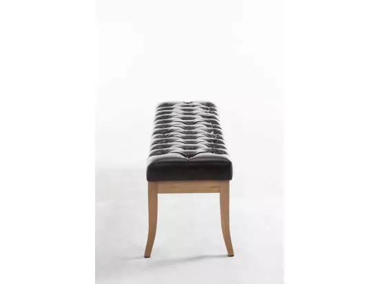 Banquette - Similicuir & Bois - Marron - Ramses