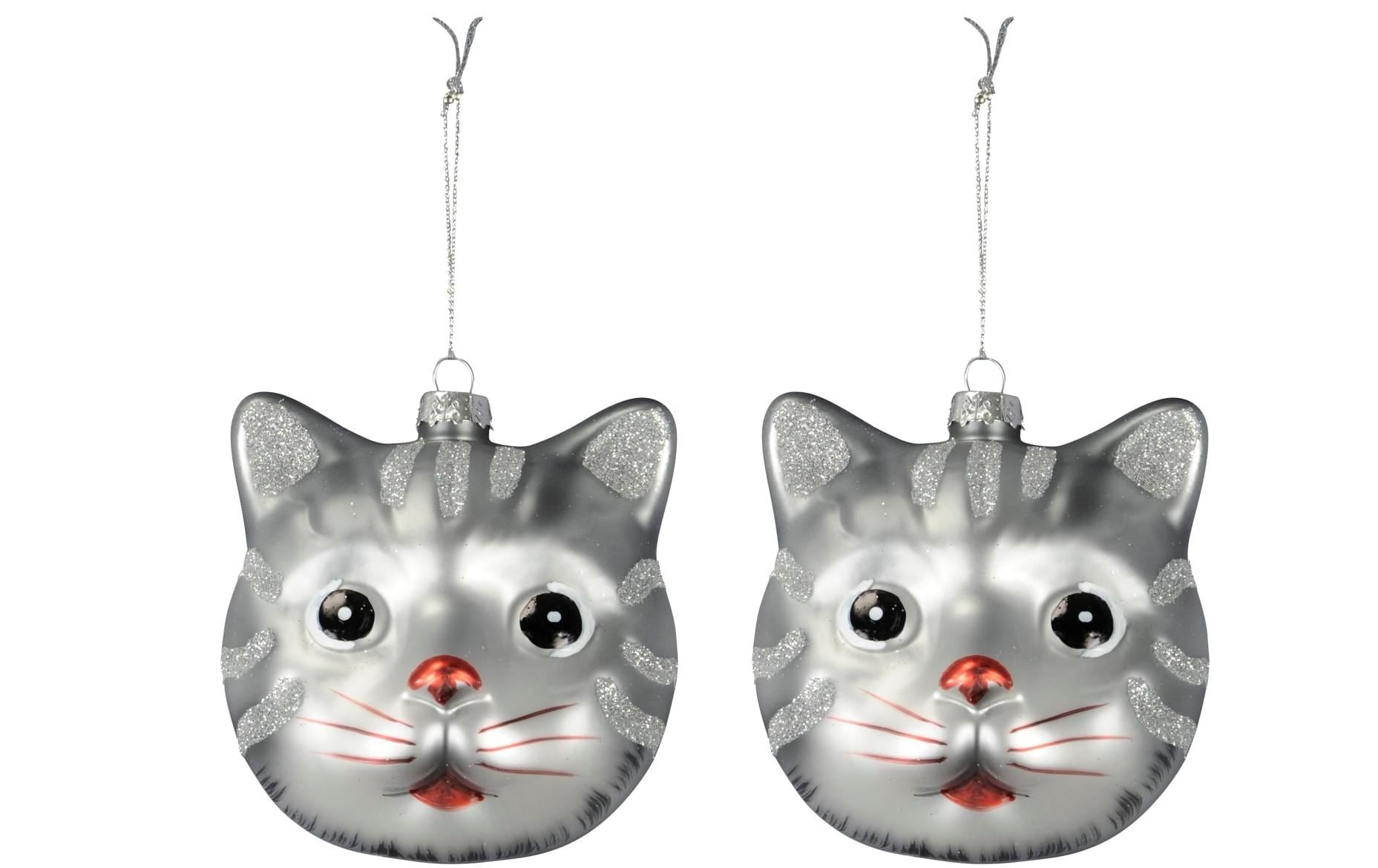 Cocon Dekohänger »Graue Katze, 2 Stück«