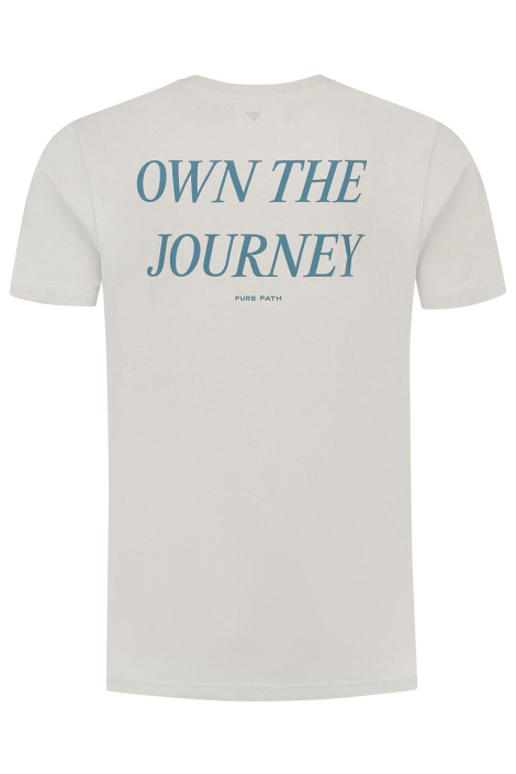 Pure Path beige heren t-shirt