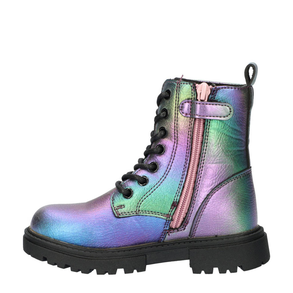 Nelson Kids veterboots paars/groen
