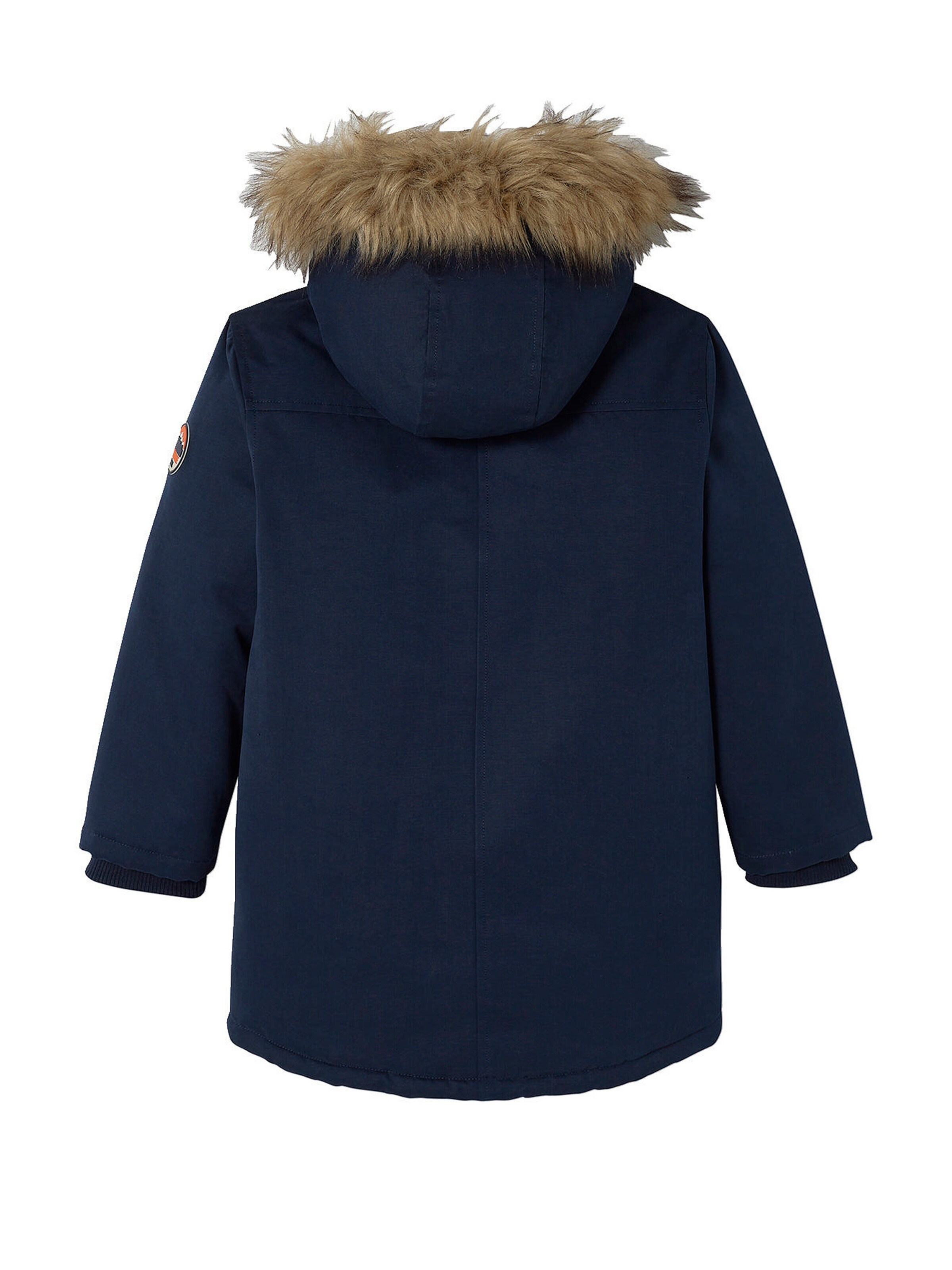 Vertbaudet Jungen Jacke mit Kapuze, Wattierung Recycling-Polyester marine