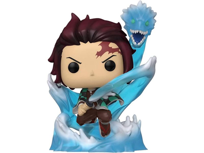 Funko Figur POP! Tanjiro mit Dragon Sammelfigur aus dem Demon Slayer-Universum
