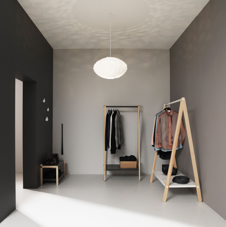 Normann Copenhagen Toj kledingrek wit small