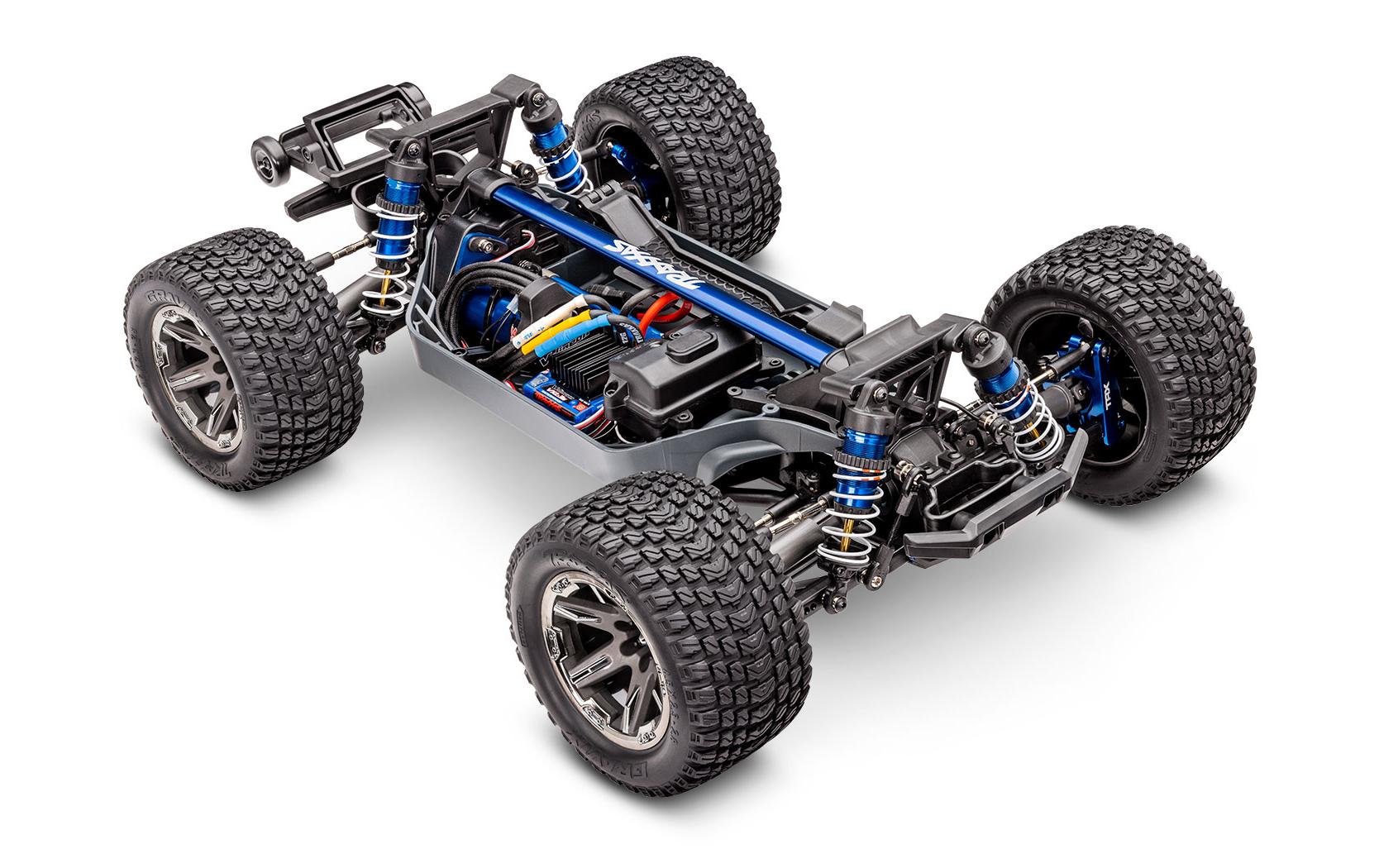 Stadium Truck Rustler 4x4 Ultimate Blau, ARTR, 1:10<br>4WD Stadium Truck mit Velineon VXL-3S Brushless Antrieb