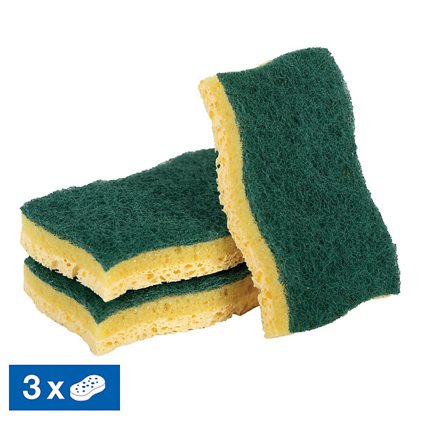 Éponges grattantes Nicols 11,3 x 7,5 x 2,7 cm, lot de 3