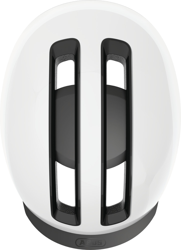 ABUS HUD-Y cykelhjelm LED Shiny White