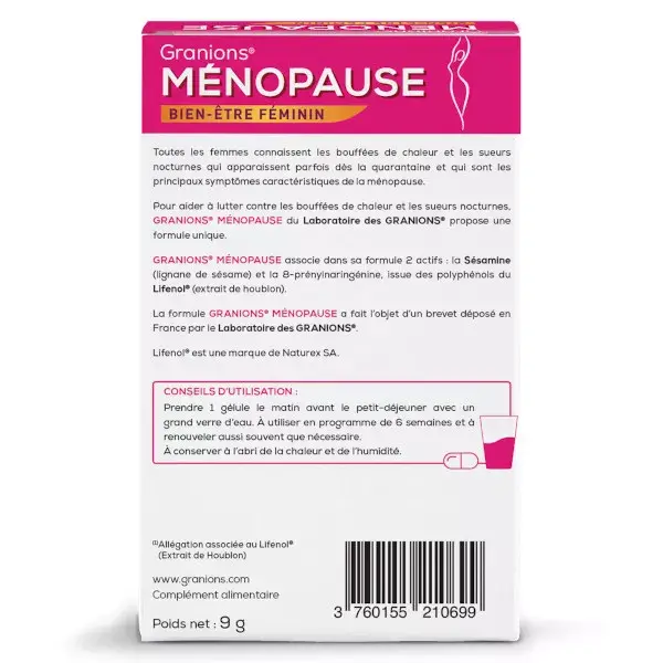 Granions Menopausa 28 cápsulas
