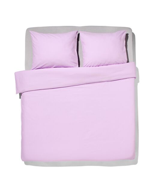 housse de couette coton doux 200 x 200/220 lilas