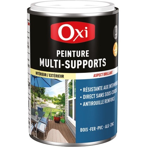 Peinture brillante multi-supports 250 ml Top 3+ - Blanc
