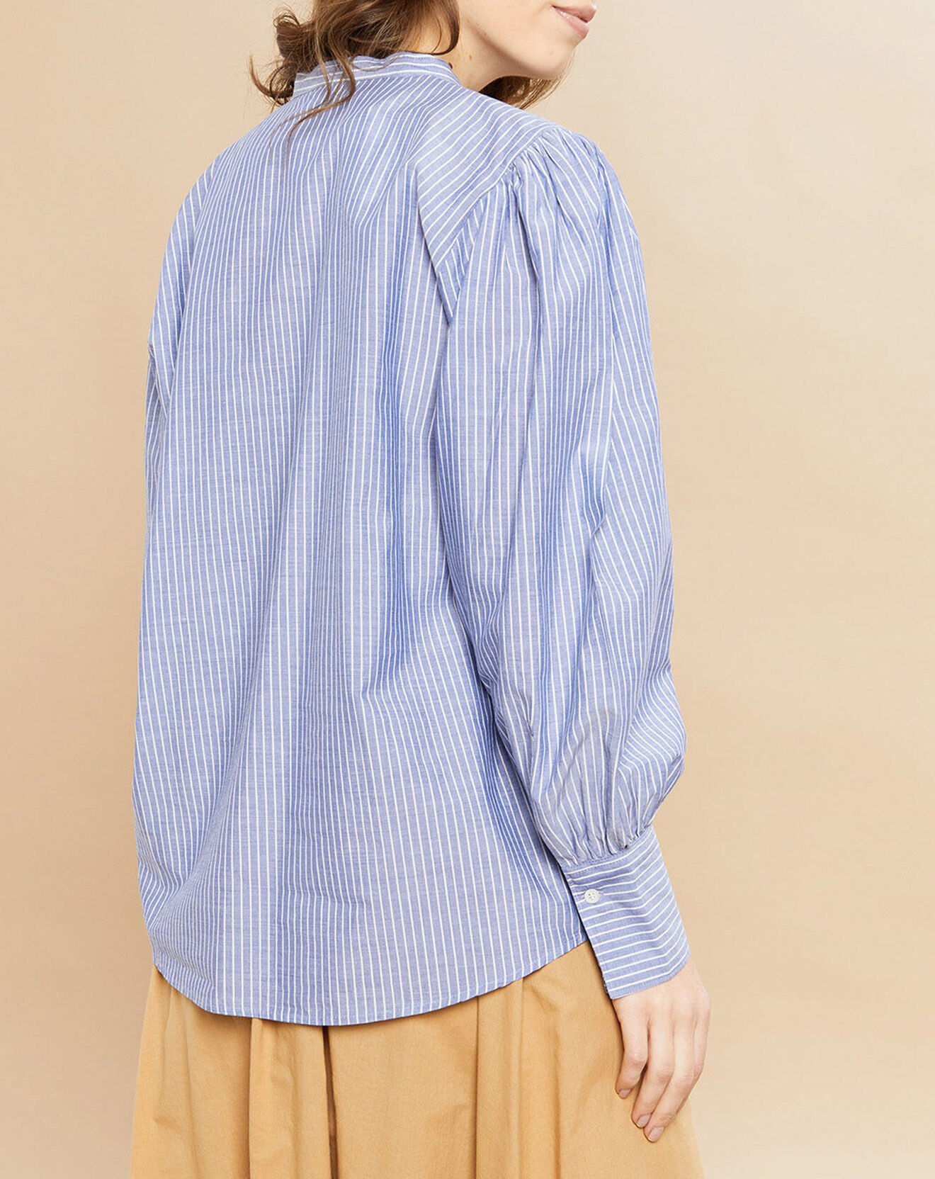 Hartford Chemise Calypso rayée bleue