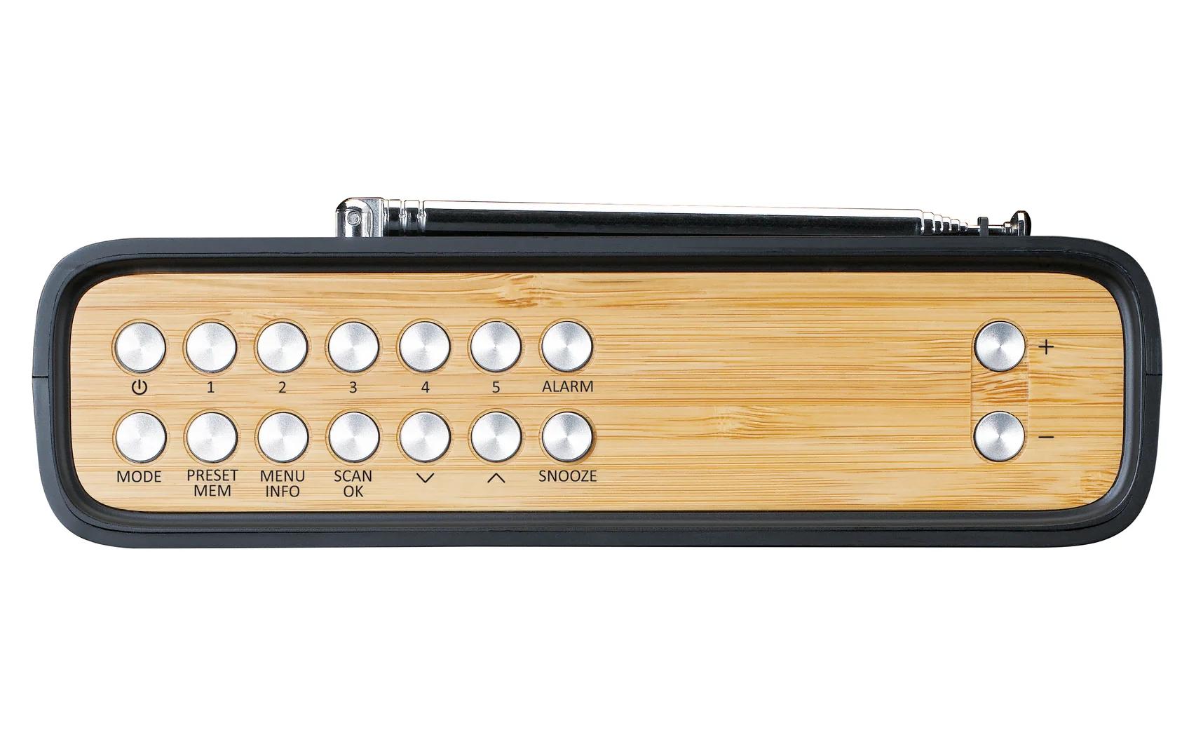 DAB+ Radio PDR-045 Bambus/Schwarz<br>DAB+ Radio mit Bluetooth