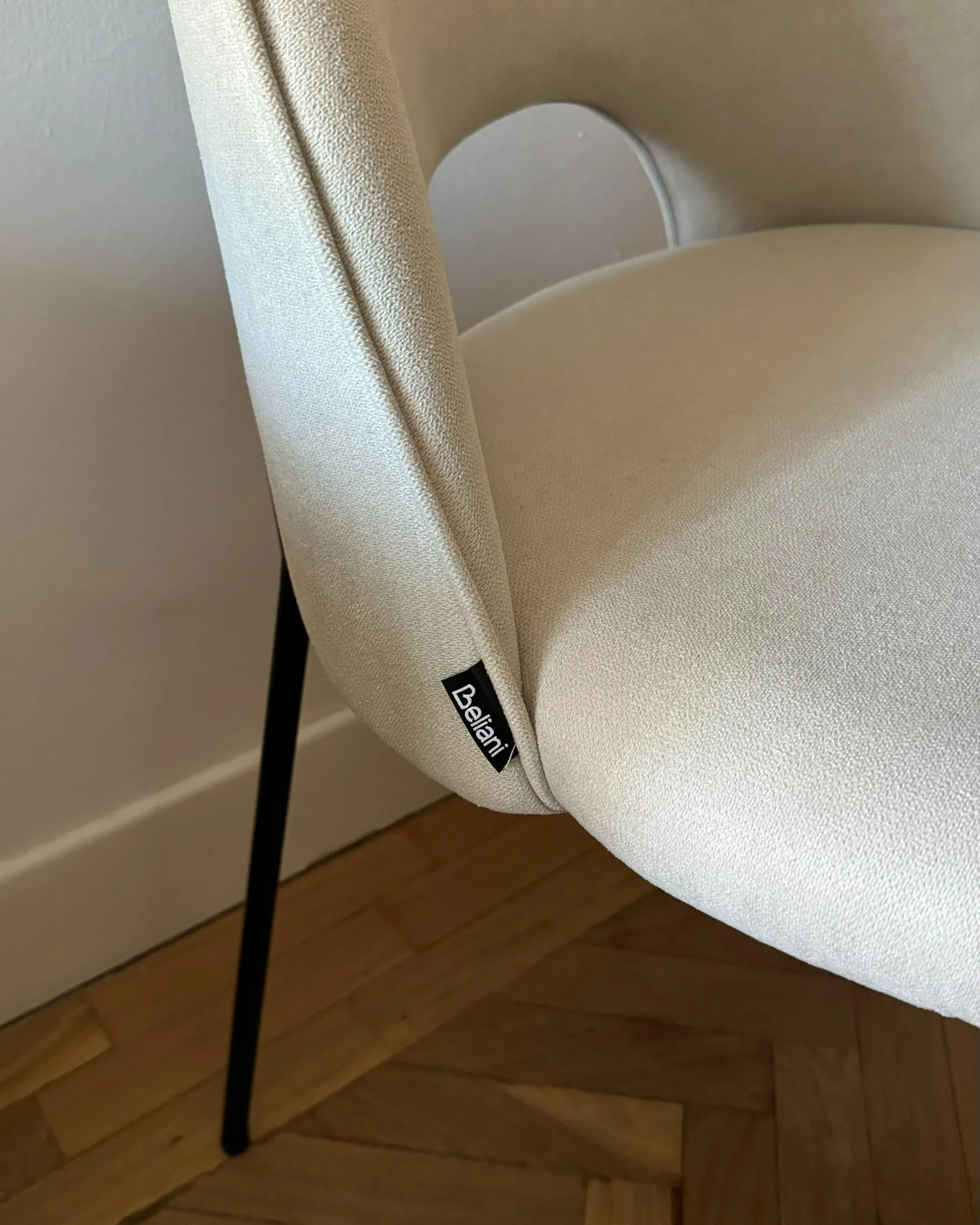 Set van 2 eetkamerstoelen COVELO Lichtbeige