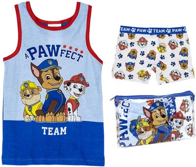 Paw Patrol Pysjamas & Toalettveske Sett, Blå
