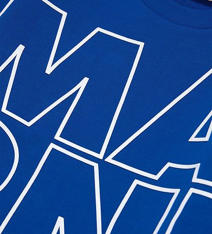 Marni Sweatshirt - Blå m. Hvid