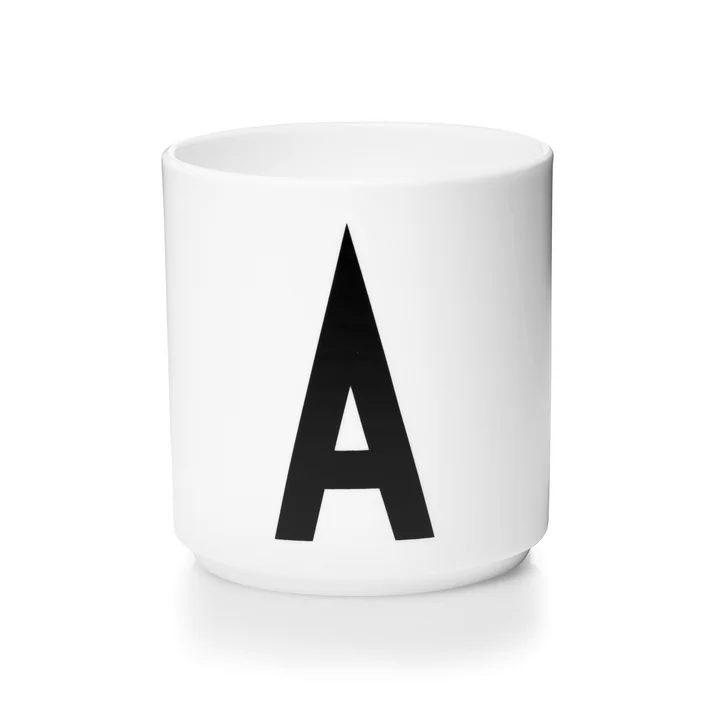 Design Letters - AJ Porzellan Becher B, schwarz