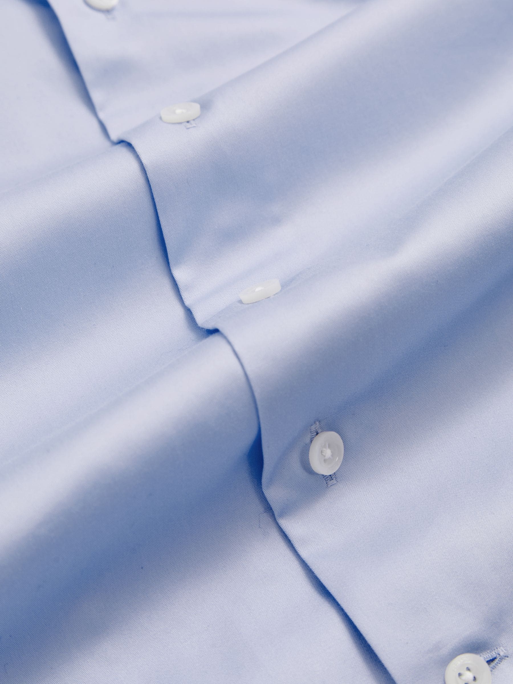 Zachtblauw - Reiss Remote Slim-Fit Cotton Shirt