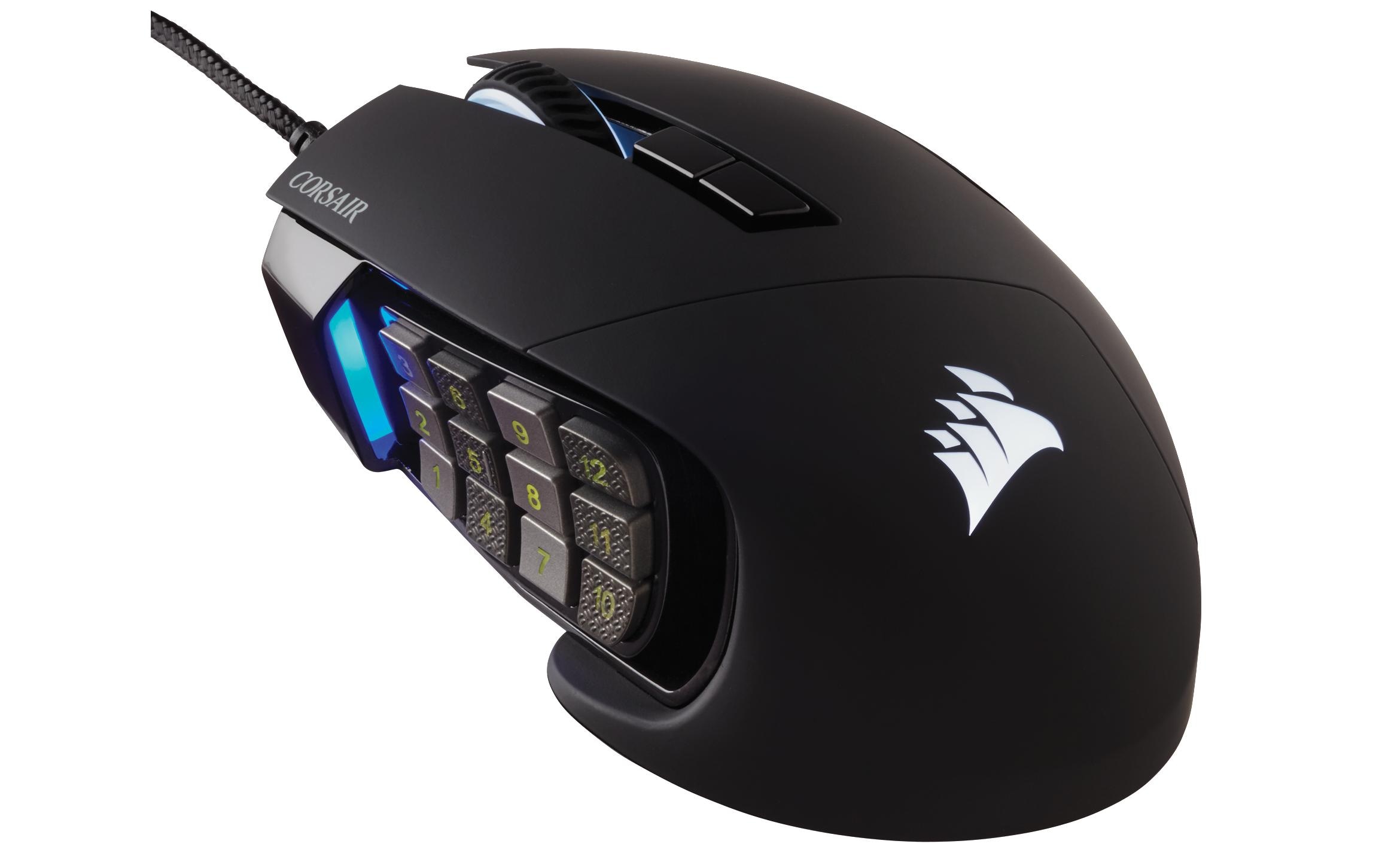 Gaming-Maus Scimitar RGB Elite iCUE schwarzMOBA/MMO Gaming Maus
