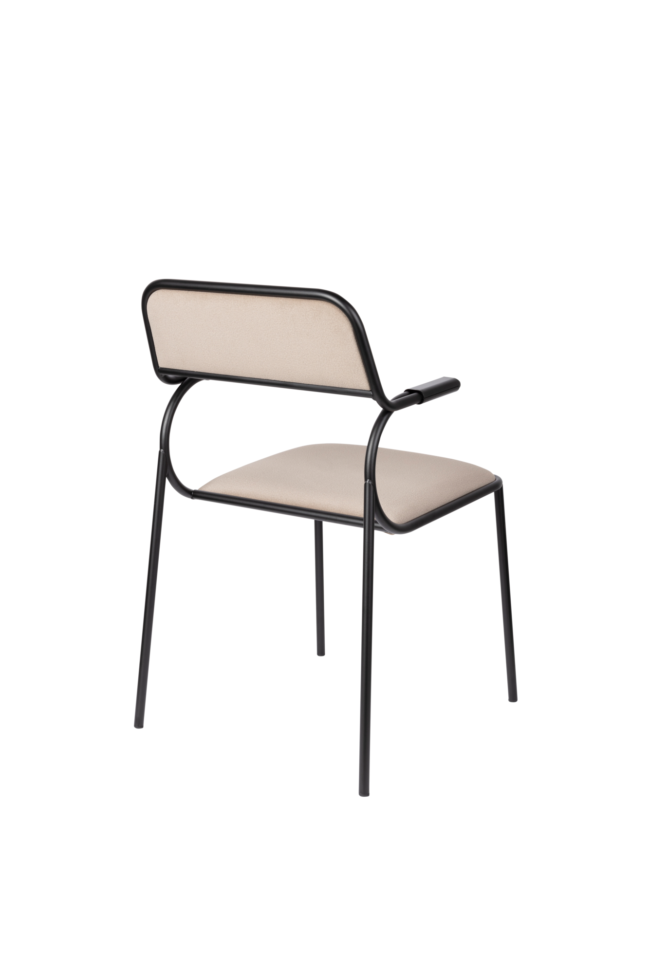 CHAIR ALBA BLACK / BEIGE