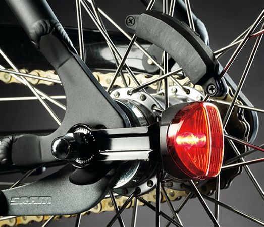 SL 150 RIM batterieloses Naben-Dauerlichtset für Felgenbremse  schwarz