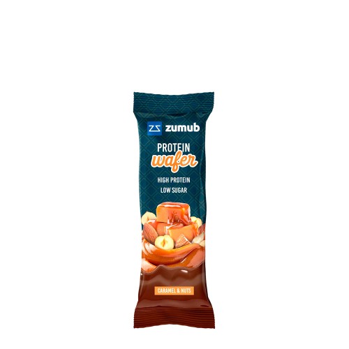 Zumub Protein Wafer Caramelo e Frutos Secos 35g