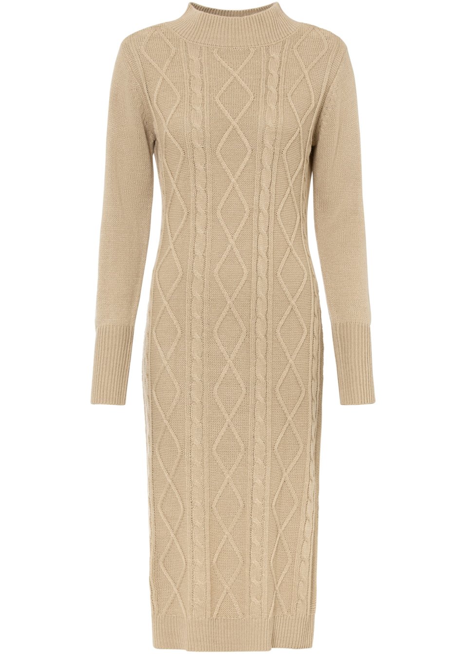 Robe en maille avec motif torsadé