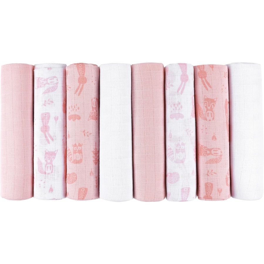 kindsgard Mullwindeln bovbov 8er-Pack rosa