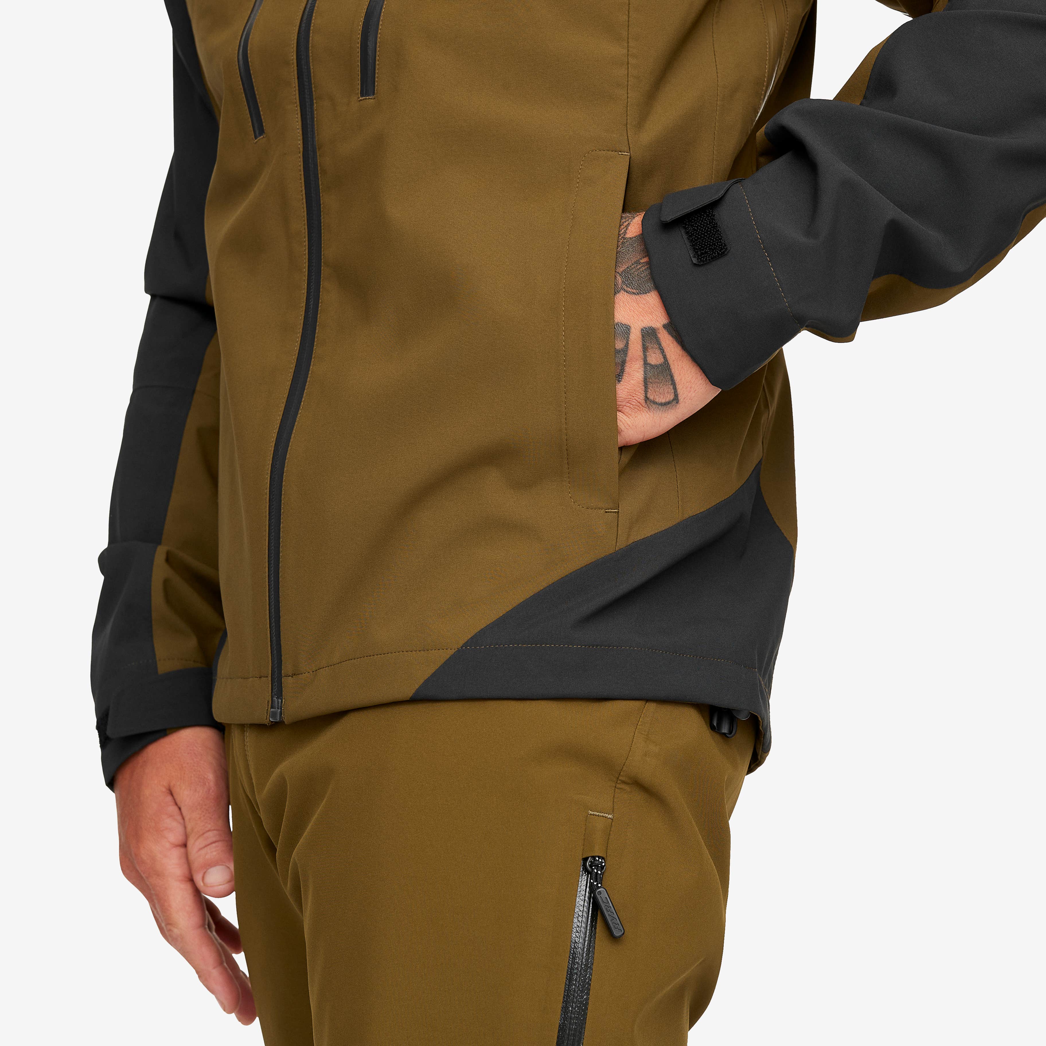 Silence Proshell 3L Jacket Herre Dark Olive/Moonless Night