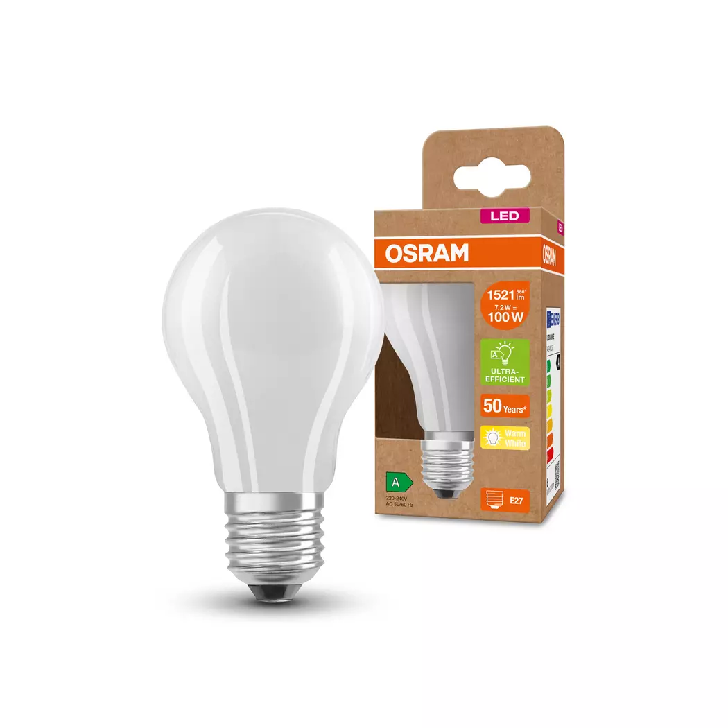 LED-Birne E27/7,2 Watt/Energie A
