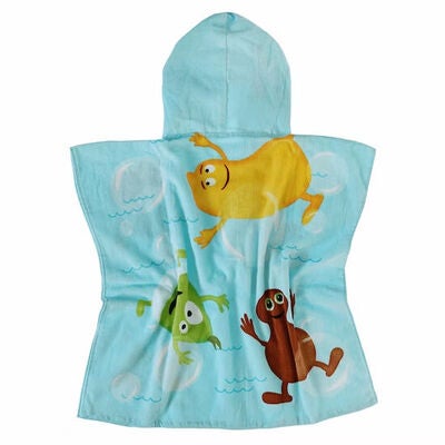 Babblarna Badeponcho Bobler, Blå