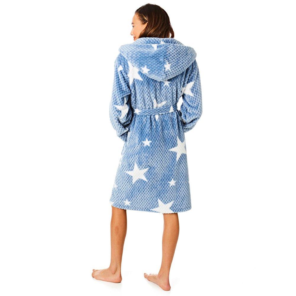 Light and Shade LS Supersoft Fleece Dressing Gown Robe Womens
