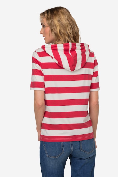 T-Shirt, Ringel, Statement, Halbarm
