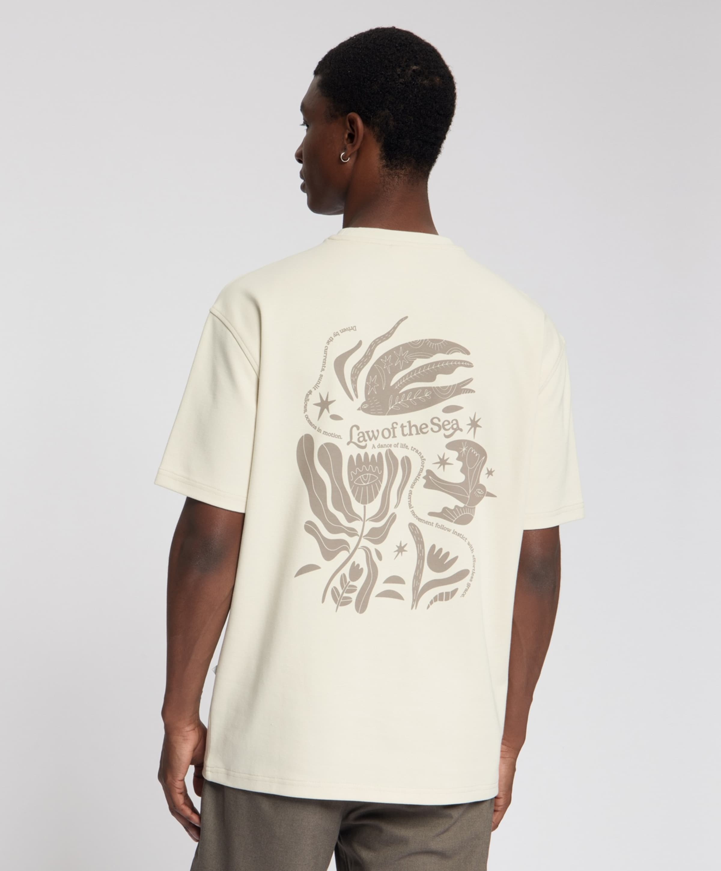 Law of the Sea Heren T-shirt beige
