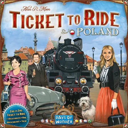 Asmodee Days of Wonder Zug um Zug – Polen (Map Collection 6.5)