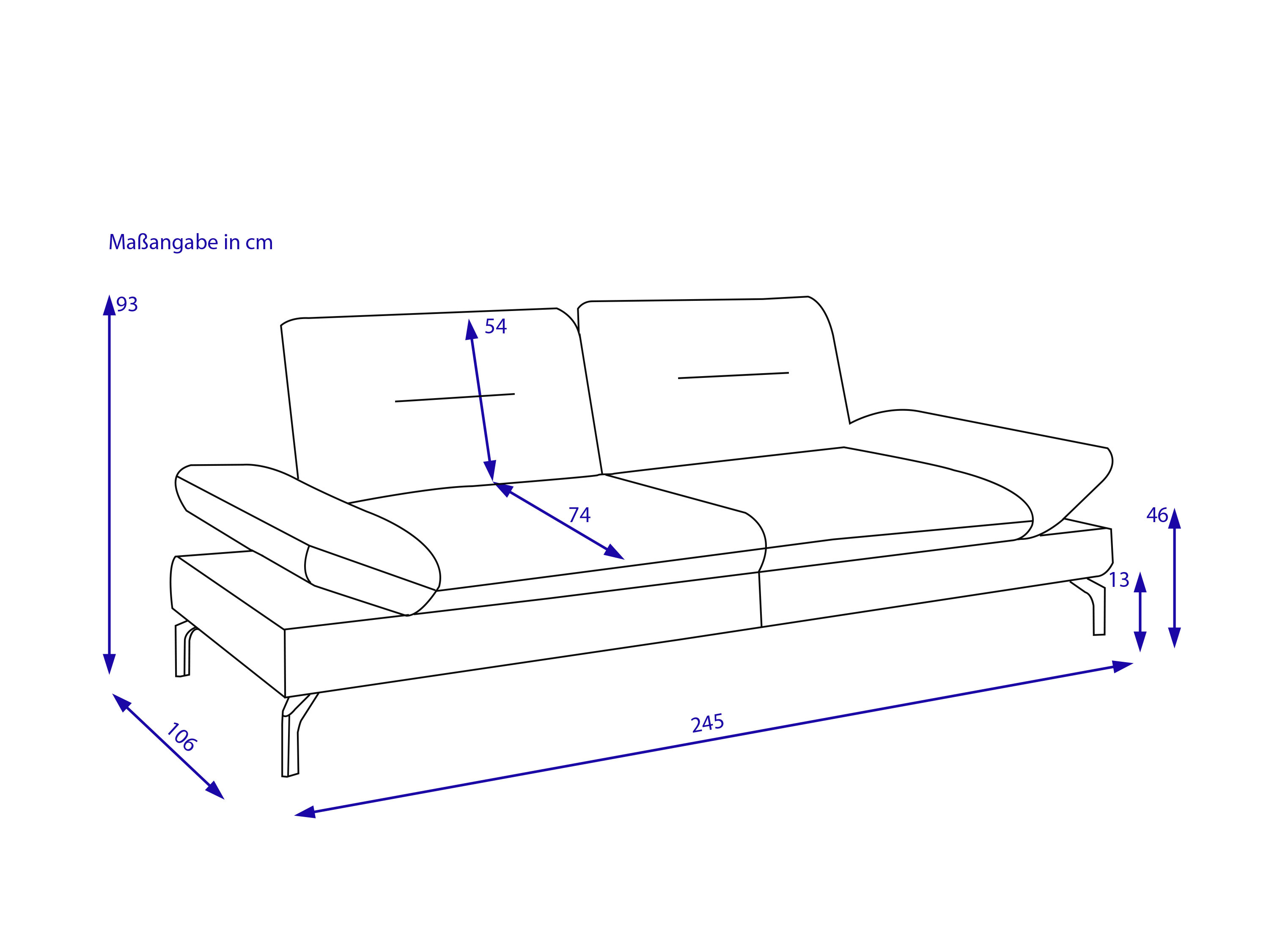 Sofa Elastoform 3 Sitzer SVEA