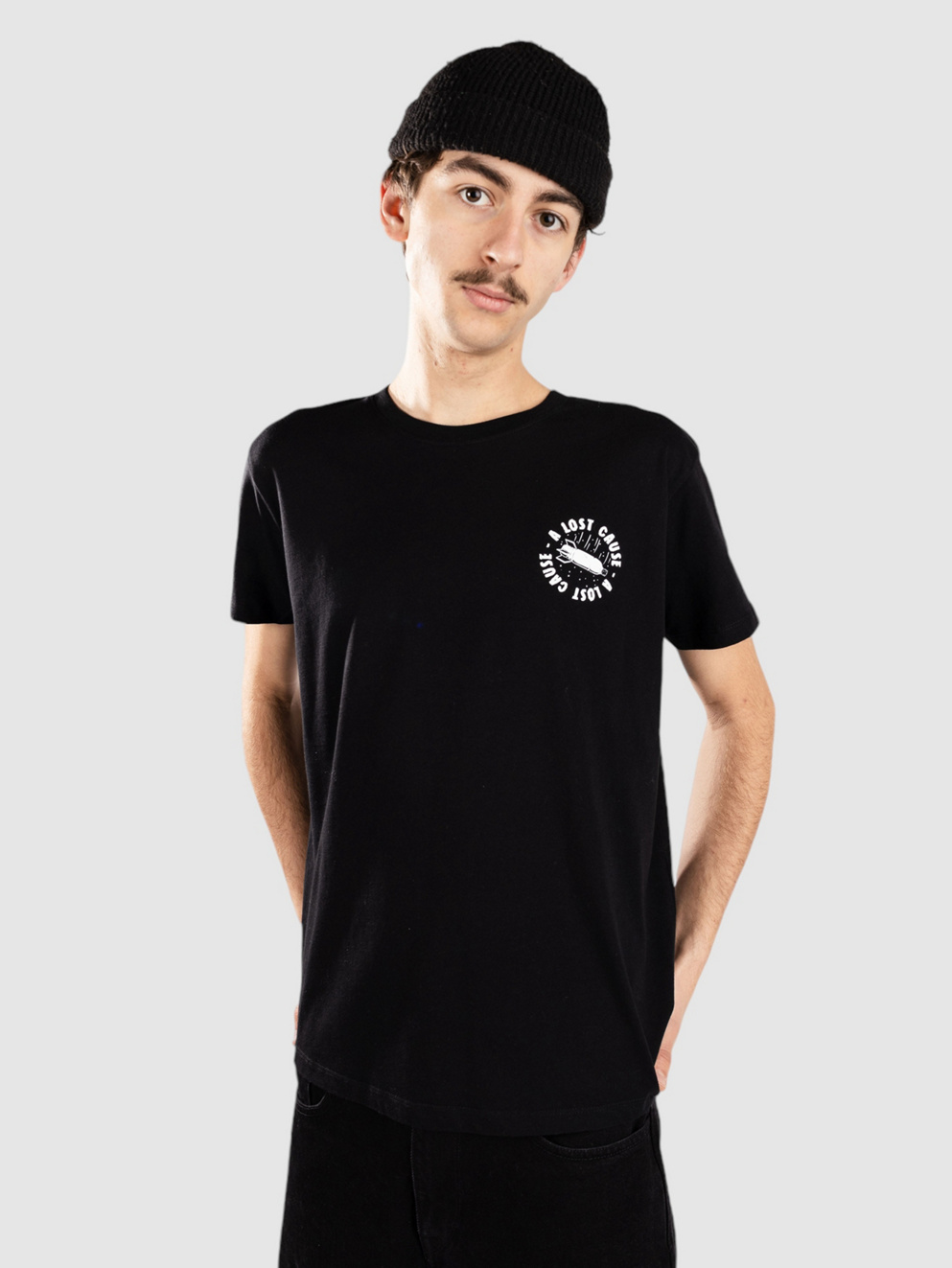 A Lost Cause Death To Plastic T-Shirt black