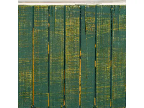 Panier rectangulaire en bois vert 35.5x14.5x11h