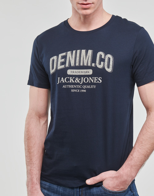 Jack & Jones - JJEJEANS TEE SS O-NECK - Marine