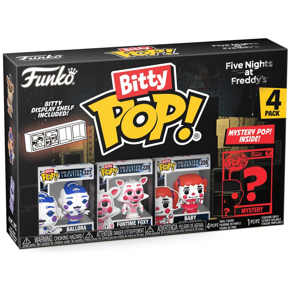 POP! Vinyl: Bitty Pop Five Nights at Freddy's Ballora 4er-Pack