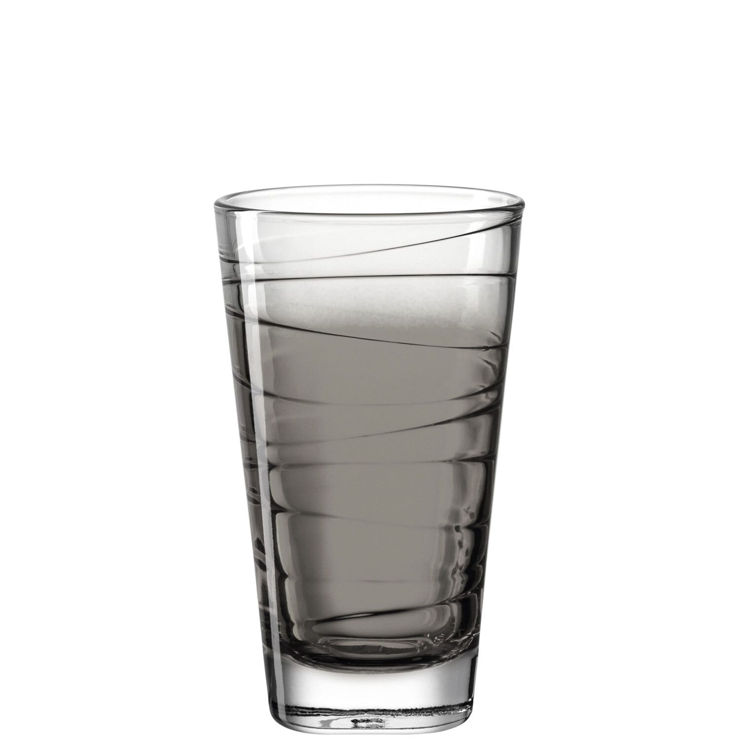 LEONARDO Longdrinkglas VARIO BASALTO 6er Set - je 280 ml anthrazit