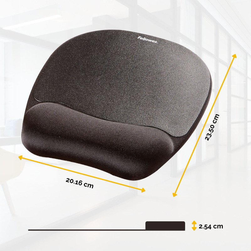 Tapis de souris avec repose-poignets Fellowes Ergo Mouss