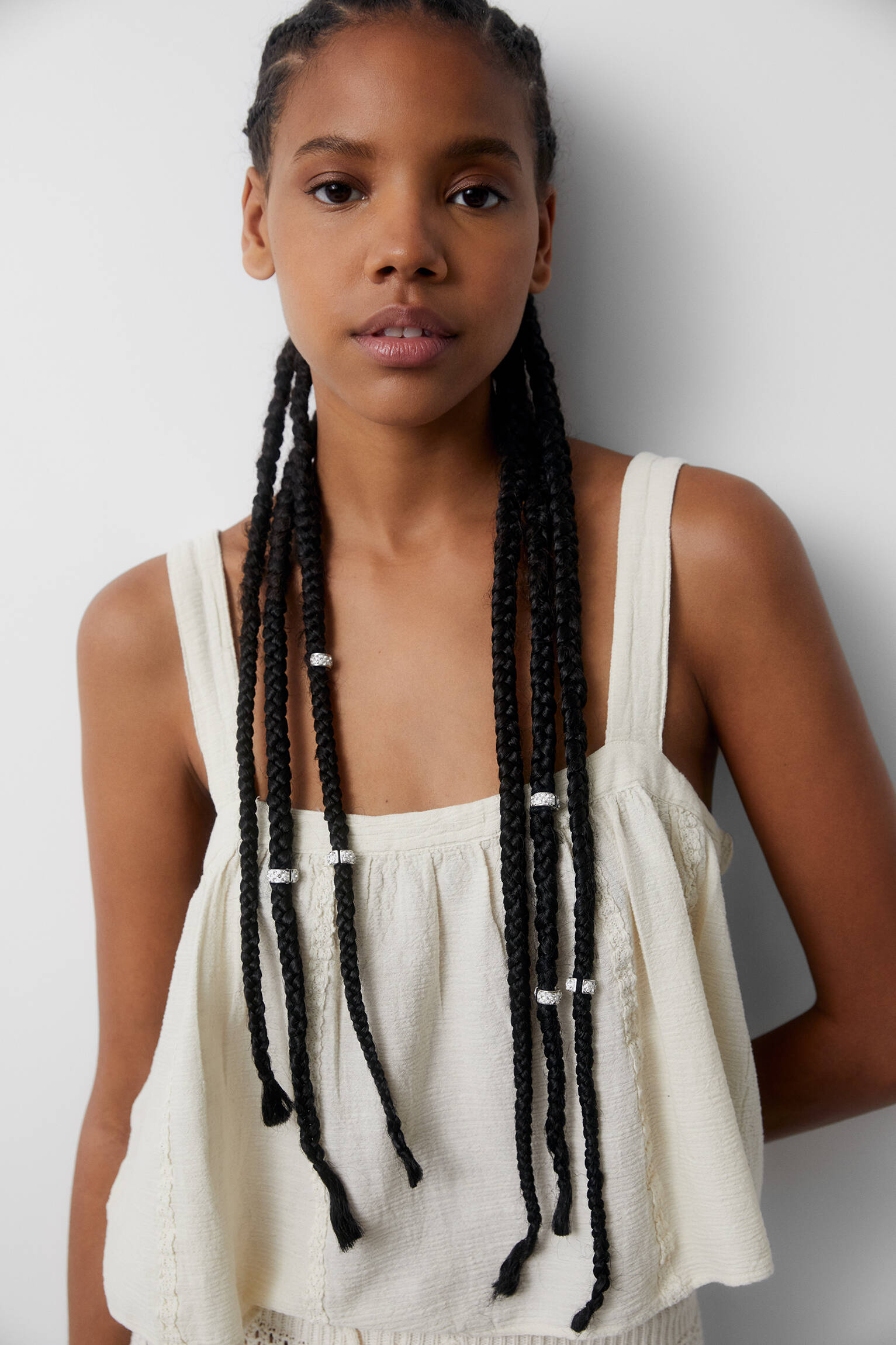 PACOTE DE MIÇANGAS BRILHANTES PARA CABELO - PRATA