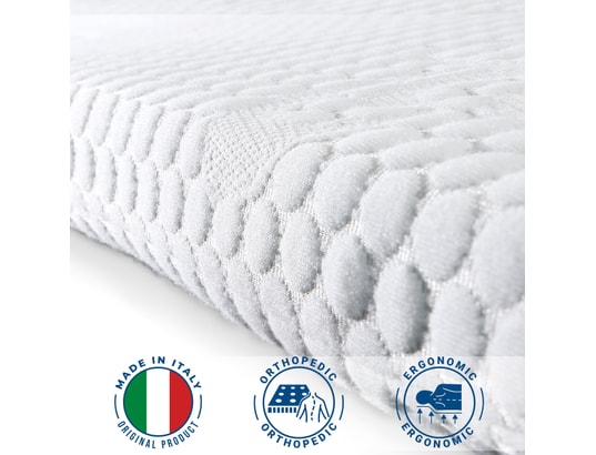 THE WHITE STONE - Sur matelas Surmatelas memory foam orthopédique pour lit simple 120x180